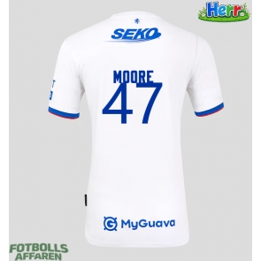 Rangers Mikey Moore #47 Bortatröja 2025-26 Kortärmad